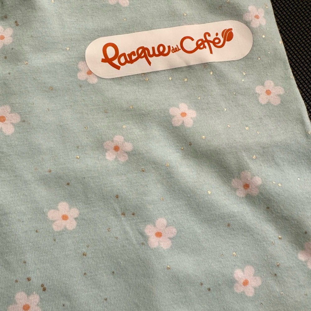 Kids Floral Leggings - Green